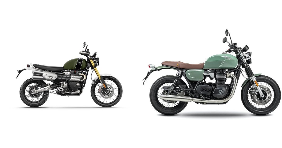 Motorrad Vergleich Triumph Scrambler 1200 XE 2022 Vs Brixton Cromwell