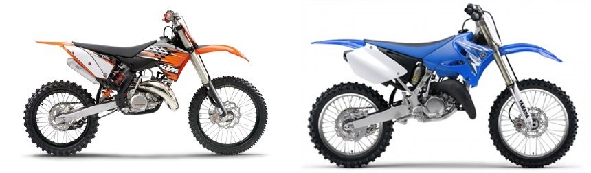 Motorrad Vergleich KTM 150 SX 2010 Vs Yamaha YZ 125 LC 2009