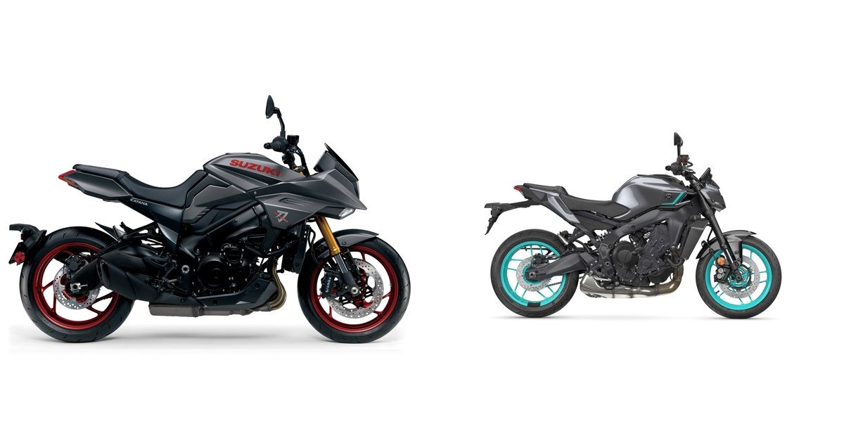 Motorrad Vergleich Suzuki GSX S1000S Katana 2024 Vs Yamaha MT 09 2024