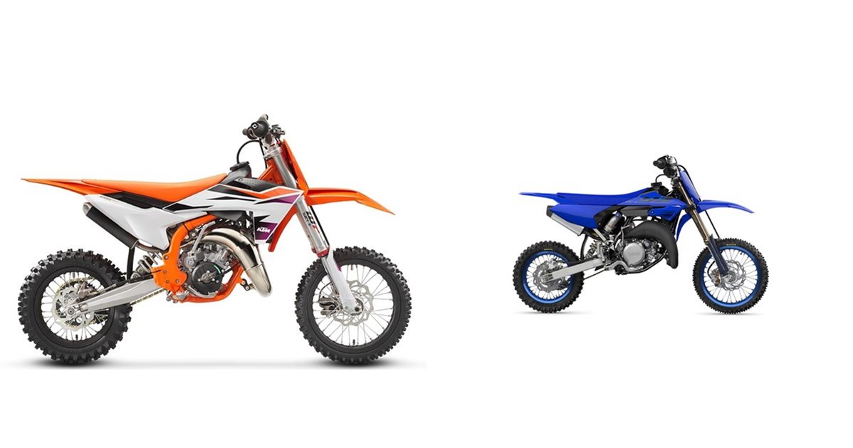 Motorrad Vergleich KTM 65 SX 2024 Vs Yamaha YZ65 2024