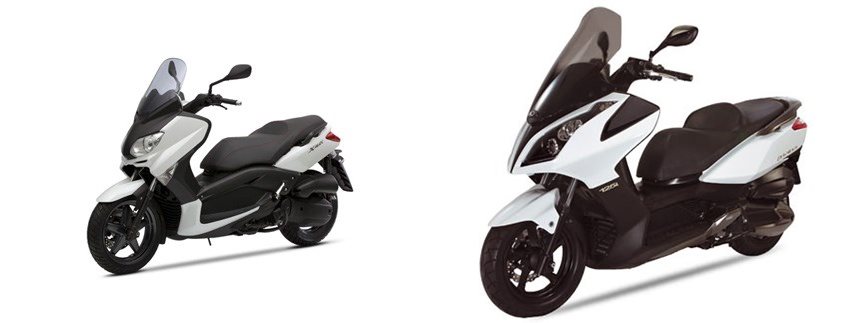 Motorrad Vergleich Yamaha Xmax Vs Kymco Downtown I