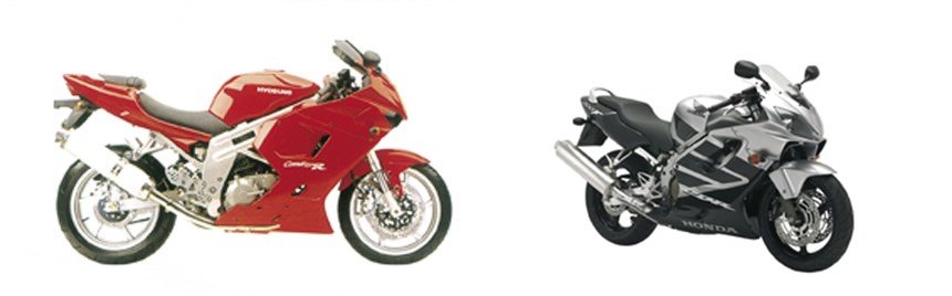 Motorrad Vergleich Hyosung GT 650 R 2006 Vs Honda CBR 600 F 2006