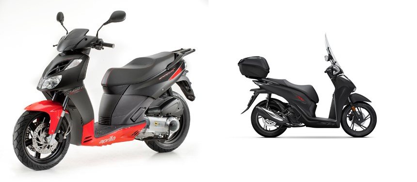 Motorrad Vergleich Aprilia Sportcity Cube Special Vs Honda