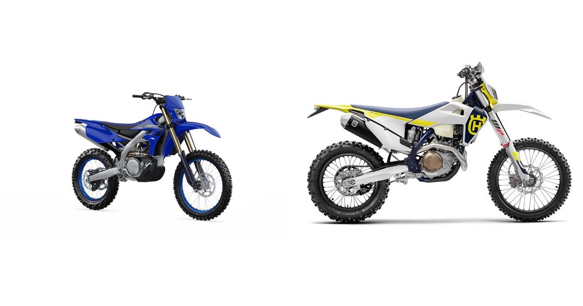 Motorrad Vergleich Yamaha WR450F 2024 Vs Husqvarna FE 450 2023