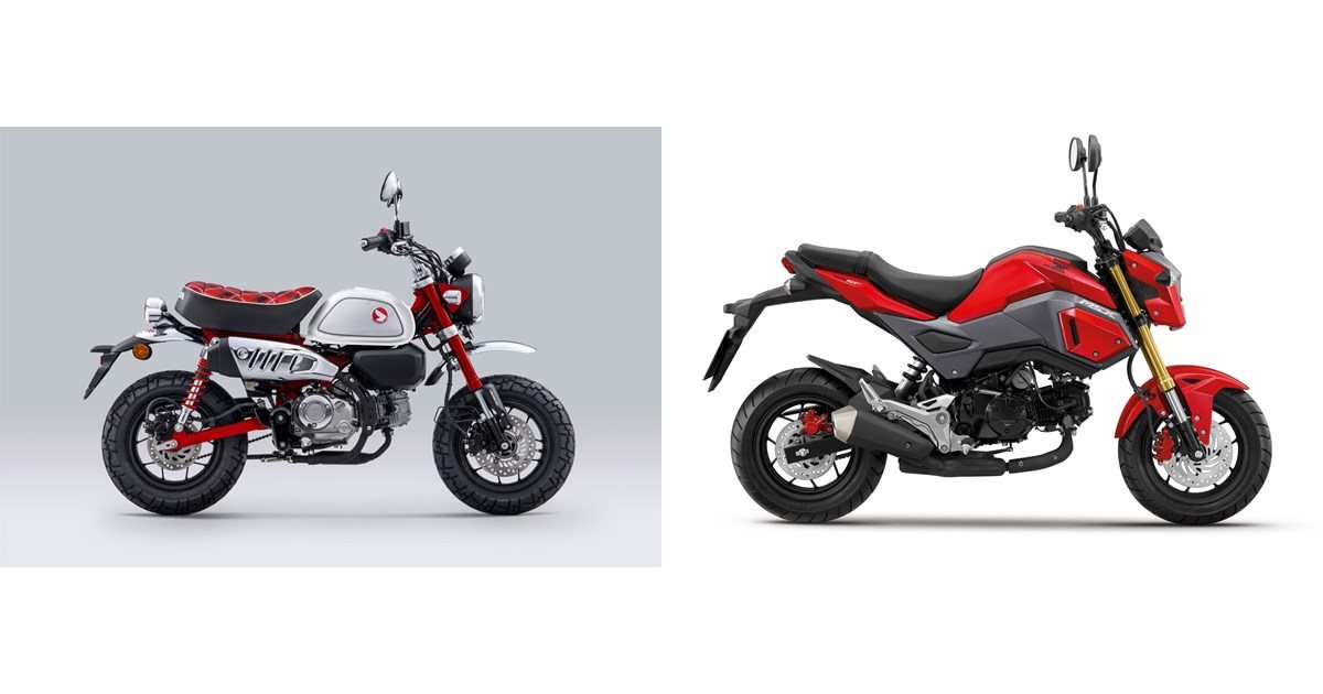 Motorrad Vergleich Honda Monkey 125 2024 Vs Honda MSX 125 2020