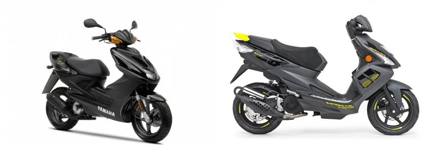 Motorrad Vergleich Yamaha Aerox R 2010 Vs TGB BULL T EFI 2021