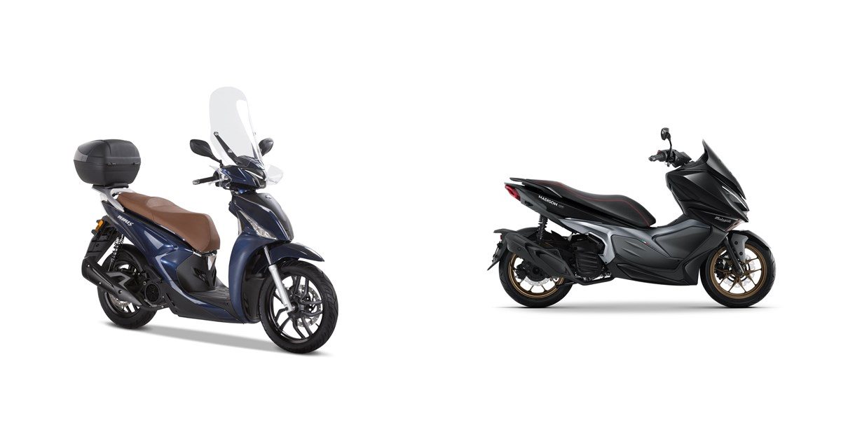 Motorrad Vergleich Kymco New People S I Abs Vs Malaguti