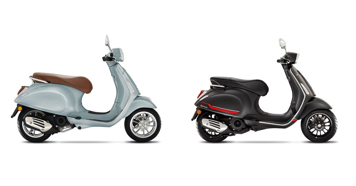 Motorrad Vergleich Vespa Primavera 50 4T 2021 Vs Vespa Sprint 50 S 2024