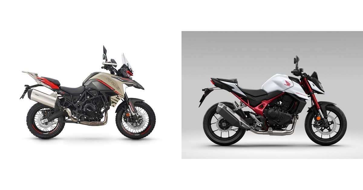 Motorrad Vergleich Benelli Trk X Vs Honda Cb Hornet