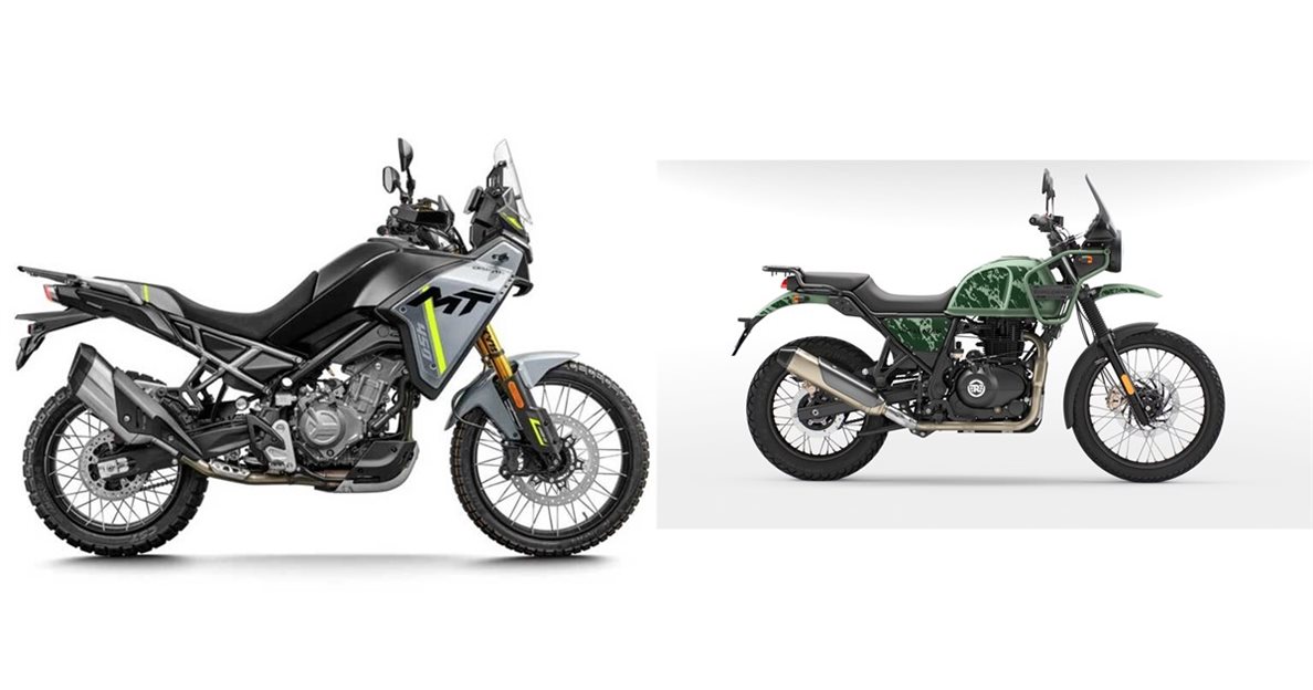 Motorrad Vergleich Cfmoto Mt Vs Royal Enfield Himalayan