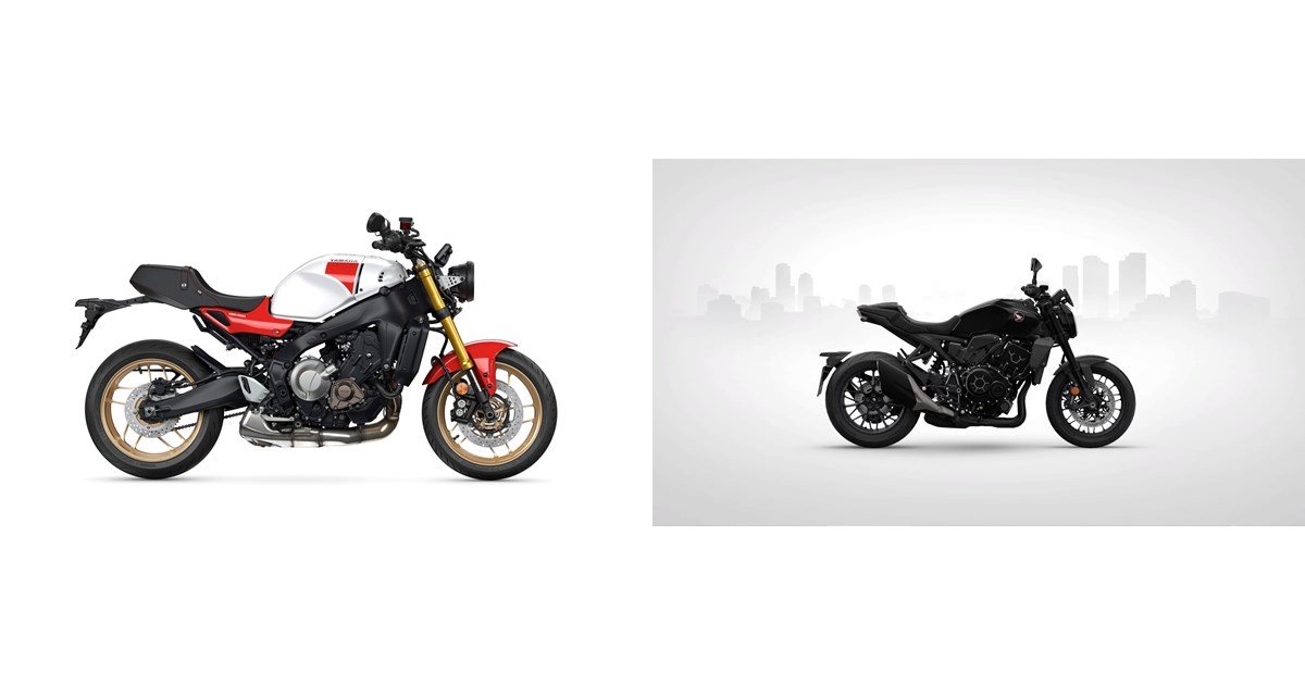 Motorrad Vergleich Yamaha Xsr Vs Honda Cb R Black Edition