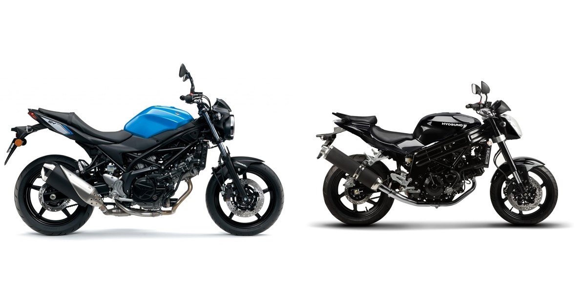 Motorrad Vergleich Suzuki Sv Vs Hyosung Gt I Naked