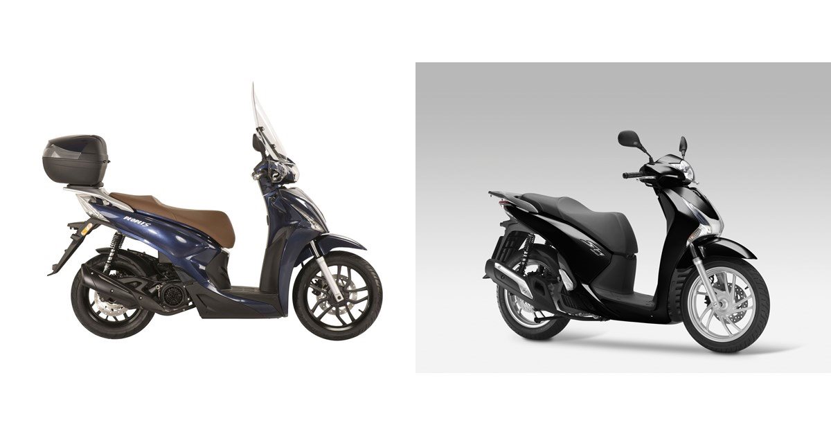 Motorrad Vergleich Kymco New People S 125i ABS 2022 Vs Honda SH125i 2013