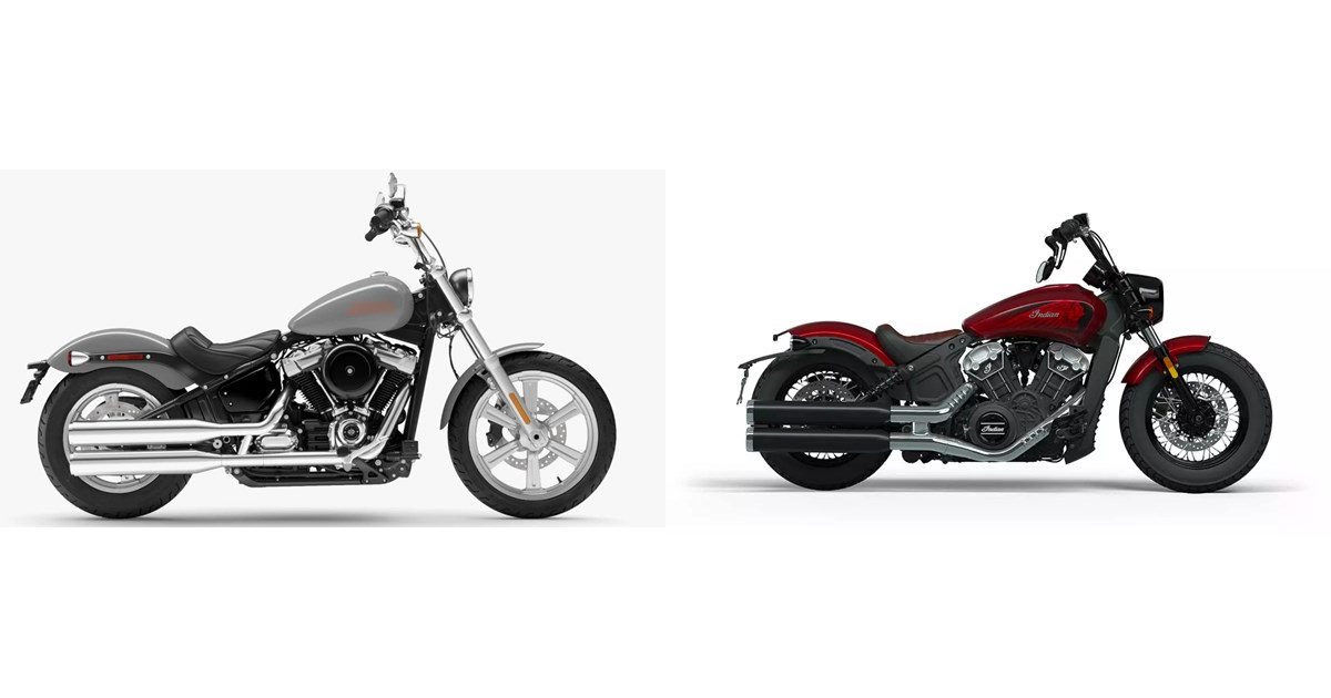 Motorrad Vergleich Harley Davidson Softail Standard Fxst Vs