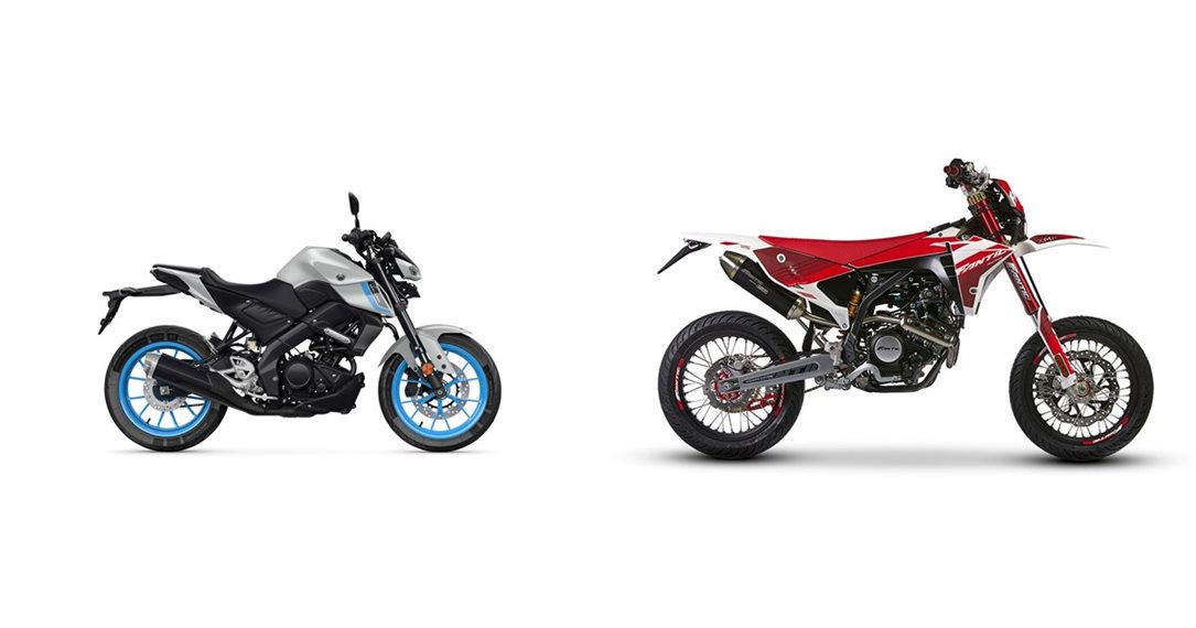 Motorrad Vergleich Yamaha MT 125 2025 Vs Fantic XMF 125 Competition 2024