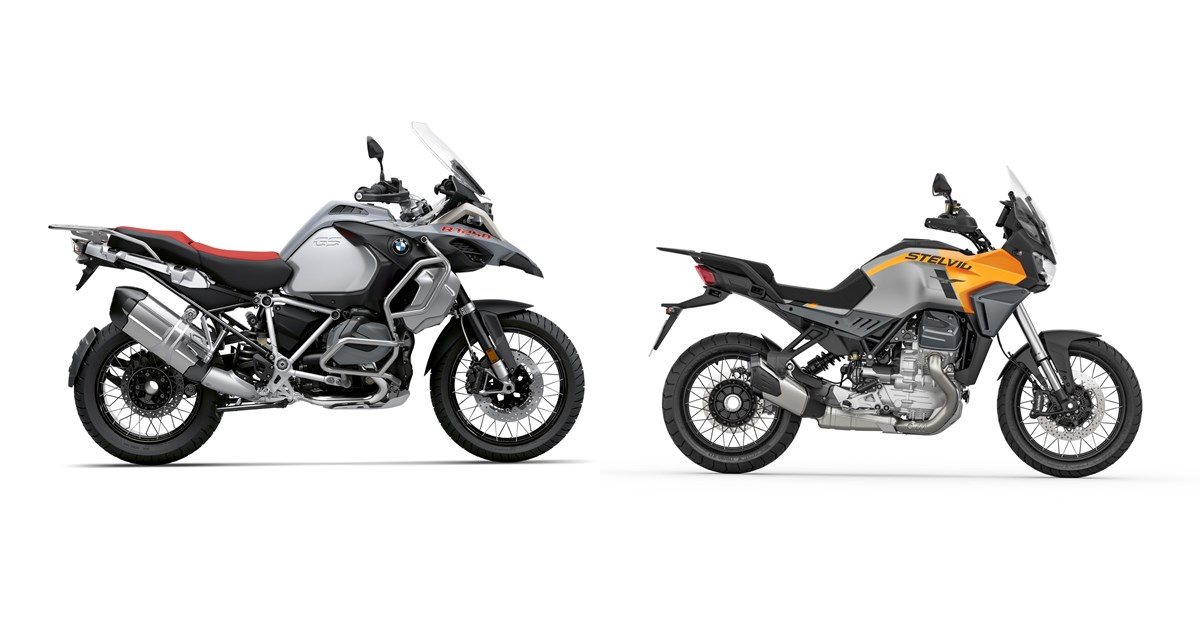 Motorrad Vergleich BMW R 1250 GS Adventure 2019 Vs Moto Guzzi Stelvio 2024