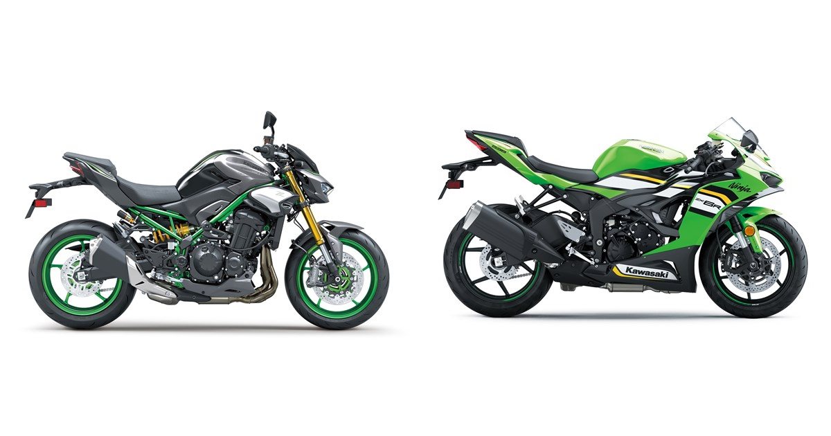 Motorrad Vergleich Kawasaki Z Se Vs Kawasaki Ninja Zx R