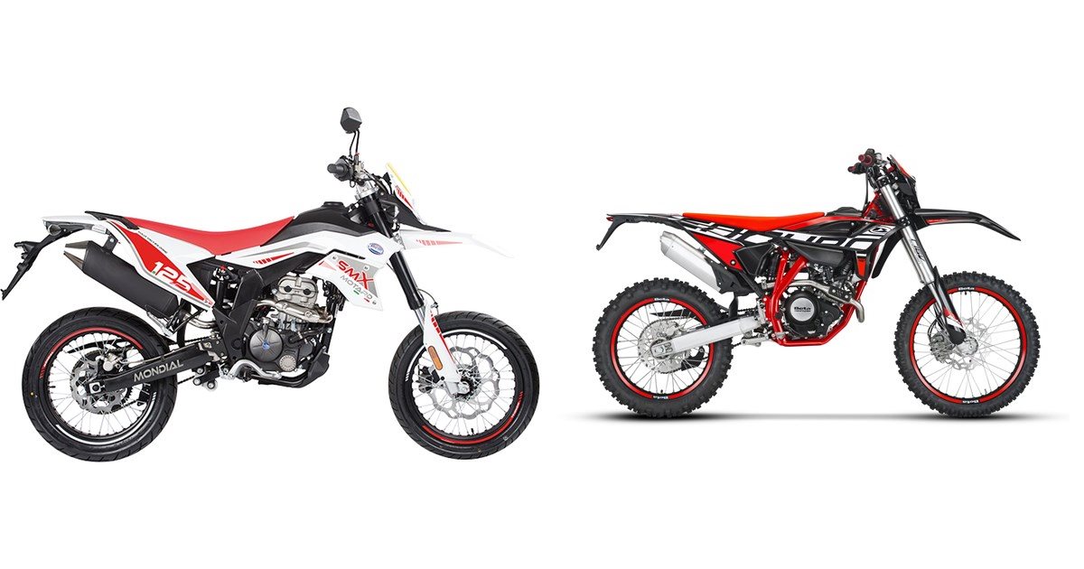 Motorrad Vergleich FB Mondial SMX 125i Supermoto 2020 Vs Beta RR 125