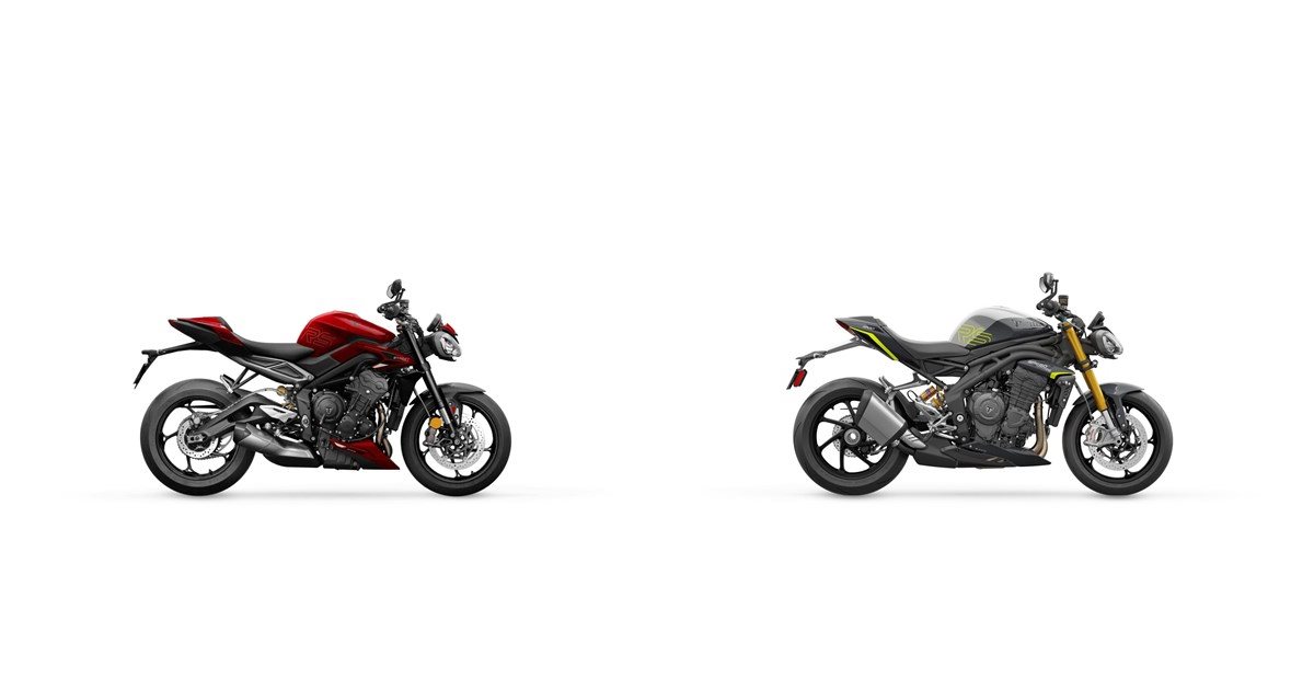 Motorrad Vergleich Triumph Street Triple 765 RS 2025 Vs Triumph Speed