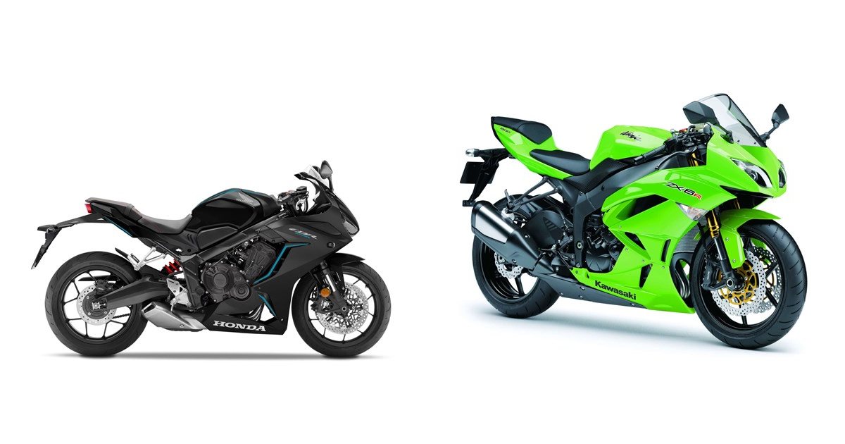 Motorrad Vergleich Honda CBR650R 2023 Vs Kawasaki Ninja ZX 6R 2013