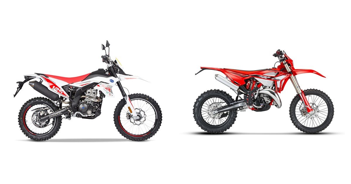 Motorrad Vergleich FB Mondial SMX 125i Enduro 2021 Vs Beta RR 125 2T 2022