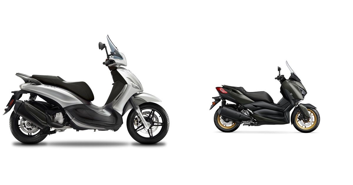 Motorrad Vergleich Piaggio Beverly Ie Sport Touring Vs Yamaha