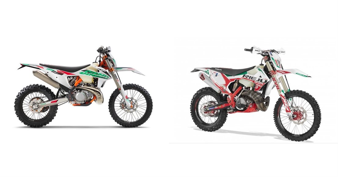 Motorrad Vergleich KTM 300 EXC TPI Sixdays 2021 Vs Rieju MR Six Days