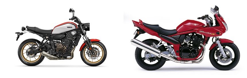 Motorrad Vergleich Yamaha Xsr Vs Suzuki Bandit S