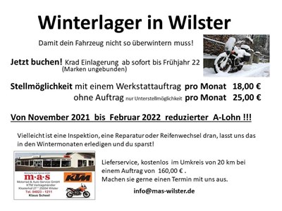 Winterlager in Wilster