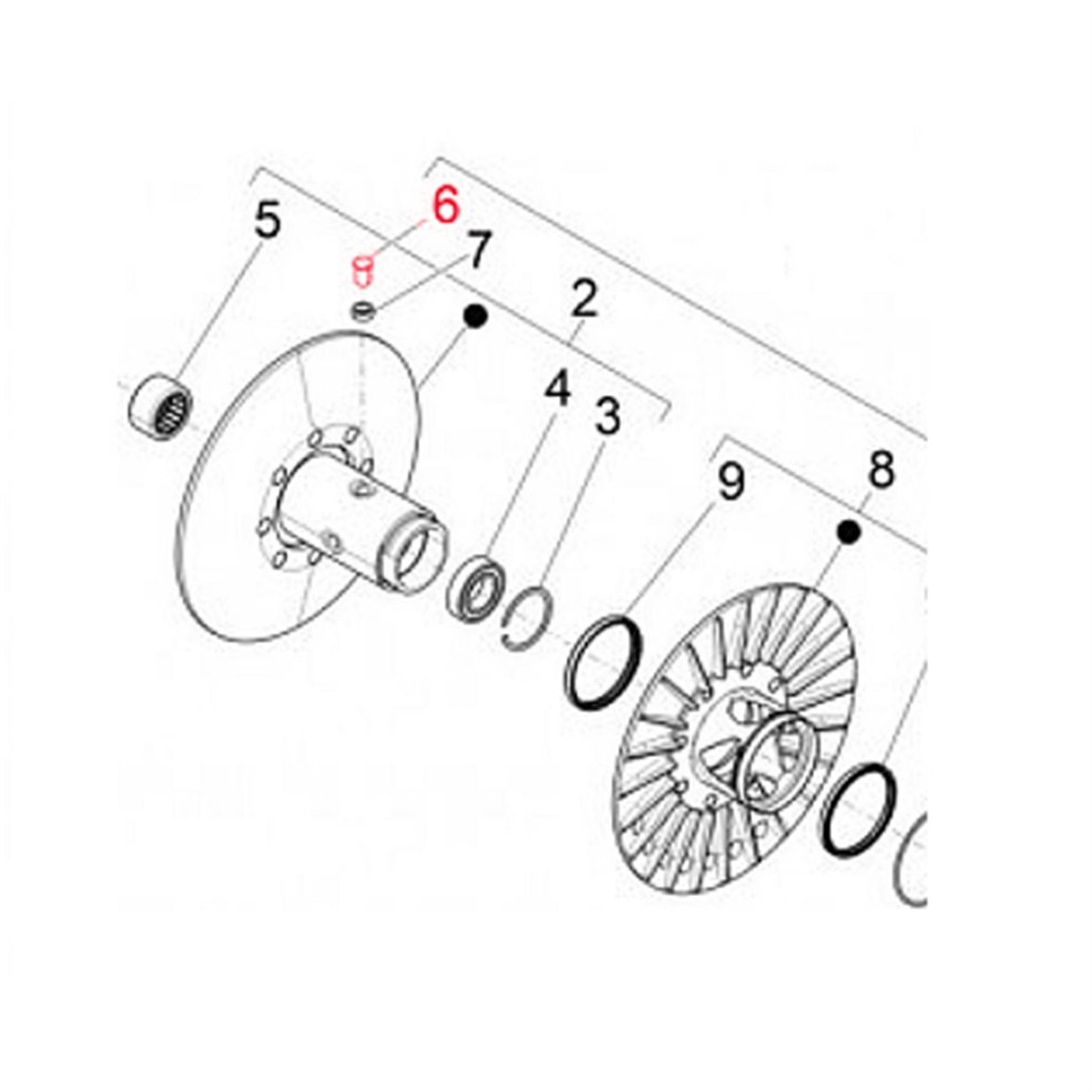 F Hrungszapfen Piaggio Wandler F R Aprilia Gilera Piaggio Atlantic