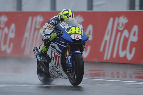 Kein guter Tag für Rossi: Eine kleine Schwellung