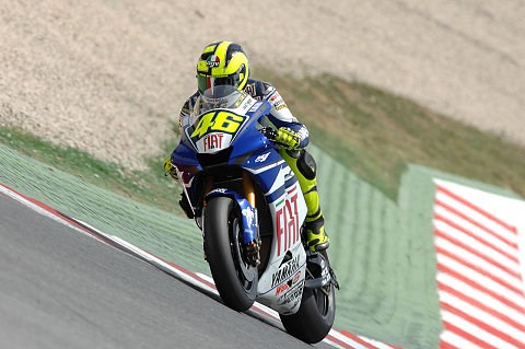 Yamaha hat sich gut eingefahren: Gute Balance auf einem guten Hinterreifen