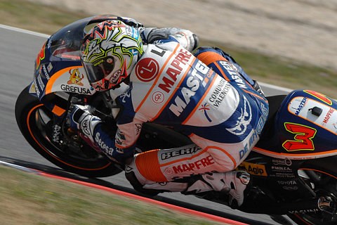 1. Training 250cc: Der Regen und de Angelis waren wieder da