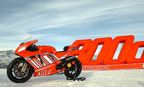 Ducati-Präsentation: Wieder im Schnee