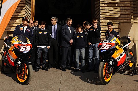 Kick-Off bei Repsol: Hayden, Pedrosa und die Expo