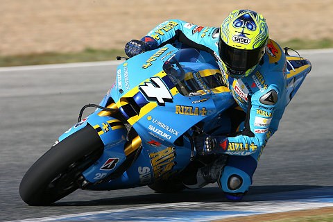 Suzuki mühte sich: Im Nassen wie im Trockenen