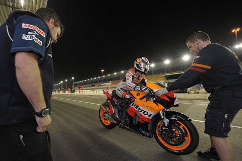 Repsol Honda vor Katar: Pedrosa ist es zu feucht