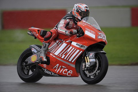 Melandri nur ohne Pushen schnell: Nicht einmal Qualifyier aufgezogen