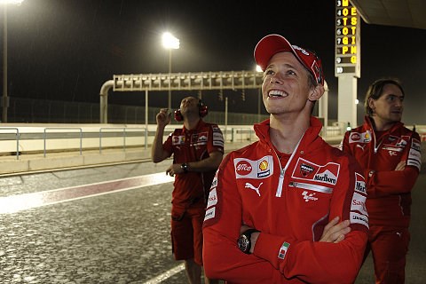 Zufriedenheit bei Ducati: Stoner schnellster, Hayden fühlt sich besser