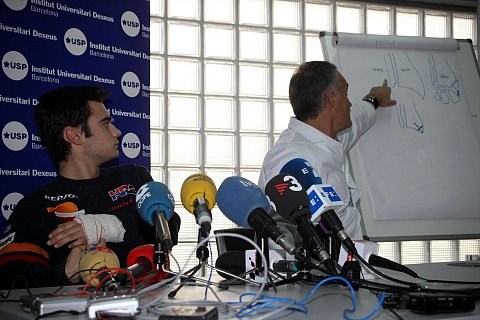 Pedrosas Genesung kommt voran: Haut angewachsen, Gips entfernt