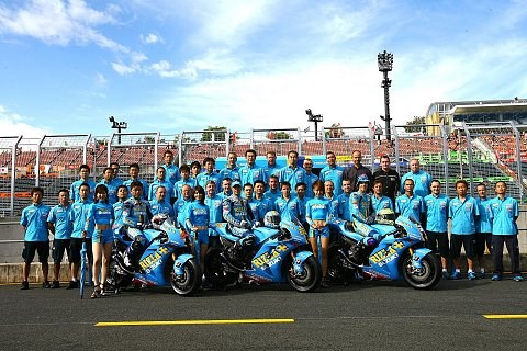 Suzuki stellt 2009er Outfit vor: Suzukis Erbsenbüchse