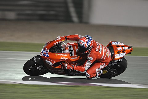 Erste MotoGP-Pole 2009 geht an Stoner: Schwerer Sturz von Hayden