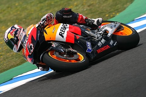 Dovizioso fast gestürzt: Auf schnellster Runde Vorderradrutscher