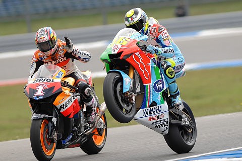 Stimmen vom MotoGP-Podest: Rossi, Hayden und der Ducati-Mann