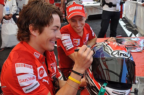 Stoner&Hayden wollen Bestes geben: Hayden: Ich mag den Sachsenring