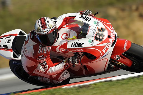 Keine Feierlaune bei Pramac: Fabrizio musste aufgeben