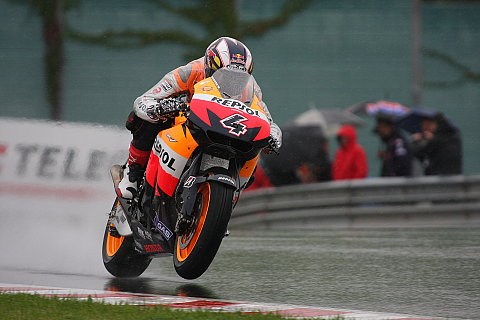 Dovizioso macht sich keine Sorgen: Die Regenreifen zur Slicks gefahren