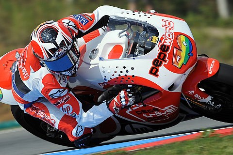 Barbera in Portugal vorn: Barbera vorn, Pasini ohne Motorrad