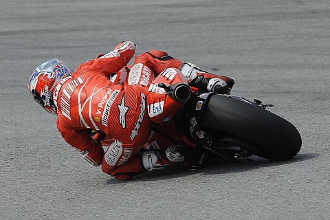 Hayden fand keinen Grip: Viel zu weit zurück