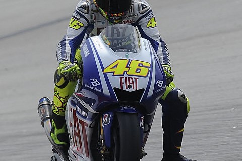 Rossi startet stark: Rossi halbe Sekunde vor Stoner